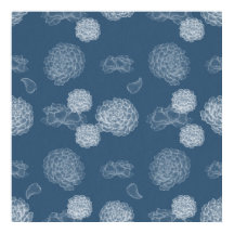 Patrón floral sin fisuras de Blue Peony