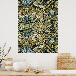Póster Patrón floral vintage de Acanthus por William Morr