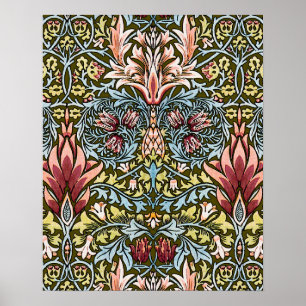 Póster Patrón floral William Morris Snakeshead