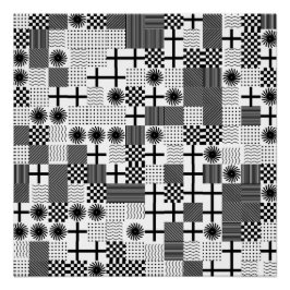 Póster Patrón geométrico abstracto
