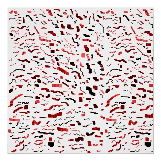 Póster Patrón geométrico abstracto (Anverso)