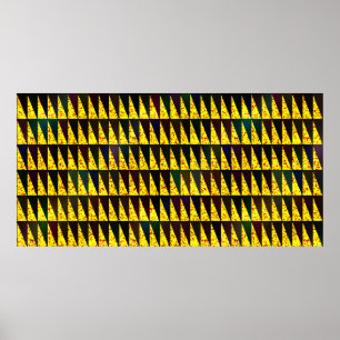 Póster Patrón geométrico abstracto con triángulos