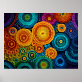 Póster Patrón geométrico de remolino abstracto en espiral