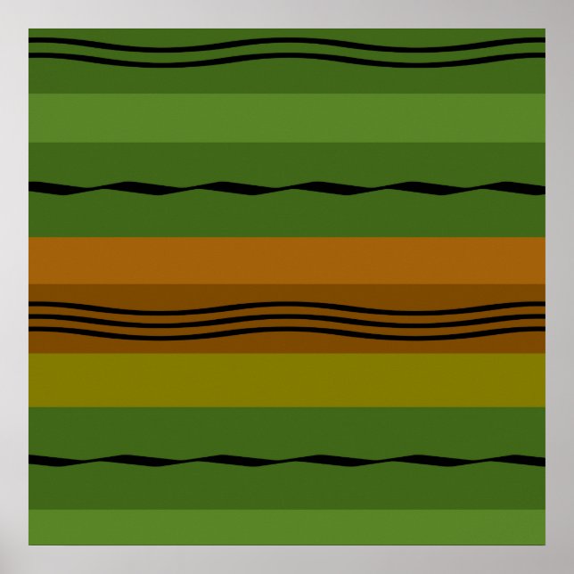 Póster Patrón geométrico elegante moderno (Frente)