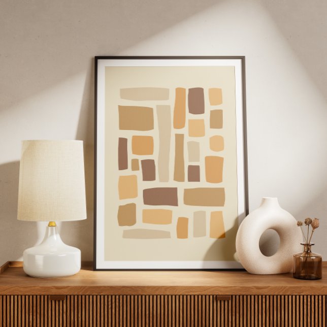 Póster Patrón geométrico retro con rectángulos (Subido por el creador)