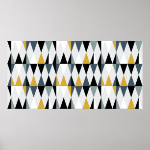 Póster Patrón geométrico uniforme abstracto moderno con t