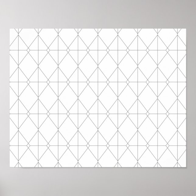 Póster Patrón gráfico de línea simple, elegante, fresco y (Frente)