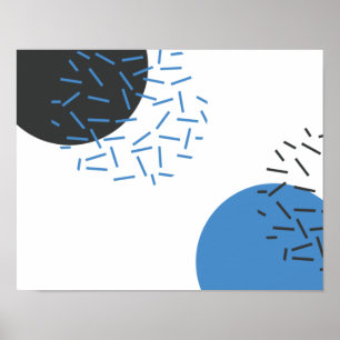 Póster Patrón gráfico moderno, simple, fresco, abstracto