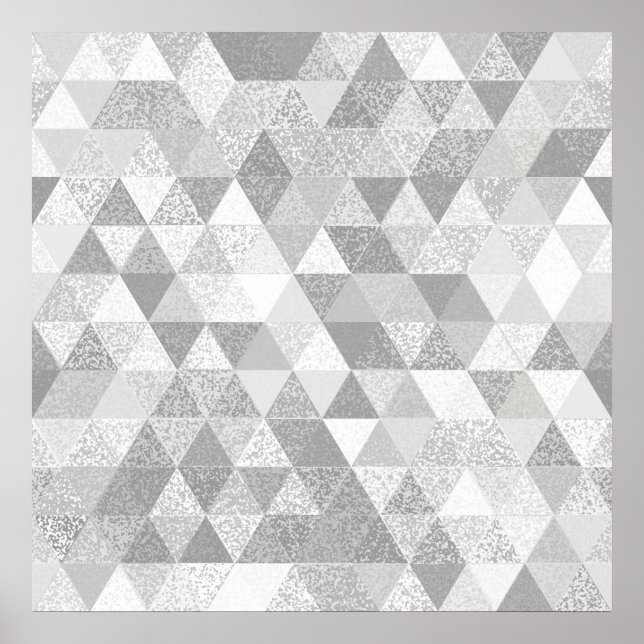 Póster Patrón grunge Triángulo Bonito II + tus ideas (Frente)