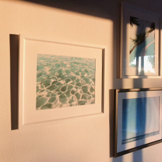 Póster Patrón hídrico y fotografía textual caribeña