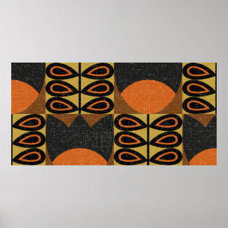 Póster patrón impecable en el estilo de diseño escandinav