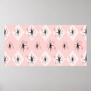 Póster Patrón ininterrumpido de arranque de la era atómic