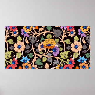 Póster patrón ininterrumpido. ornamento islámico clásico 