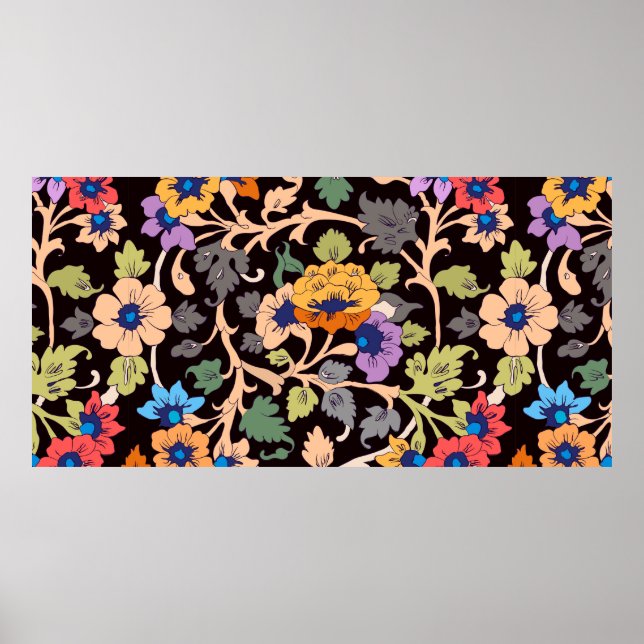 Póster patrón ininterrumpido. ornamento islámico clásico  (Frente)