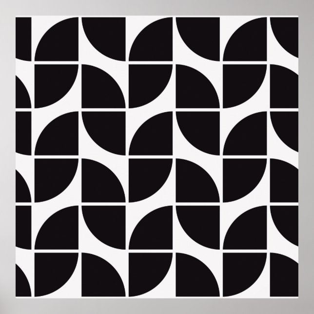 Póster patrón ininterrumpido vintage. Textura moderna y e (Frente)