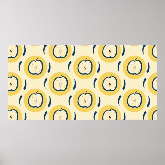 Póster Patrón inmaculado con manzana.  (Frente)