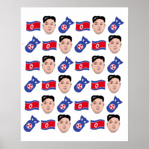 Póster Patrón Kim Jong Un -