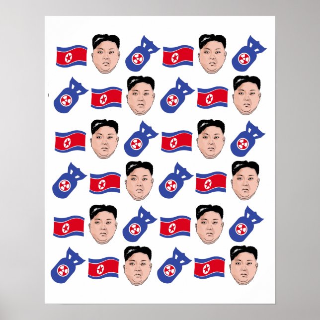 Póster Patrón Kim Jong Un - (Frente)