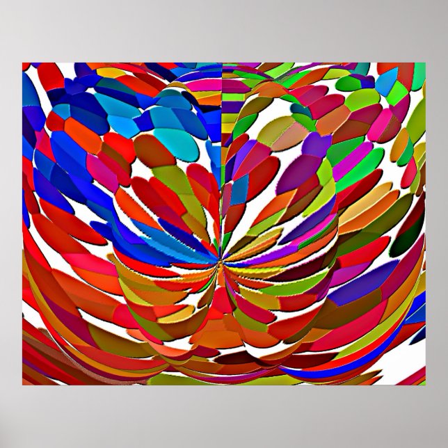 Póster Patrón mágico de flor Lotus de alta energía V1 (Frente)