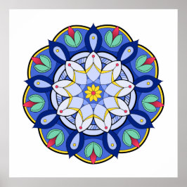 Póster Patrón Mandala 01