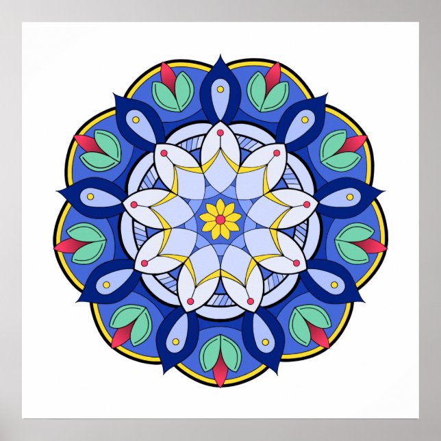 Póster Patrón Mandala 01 (Frente)