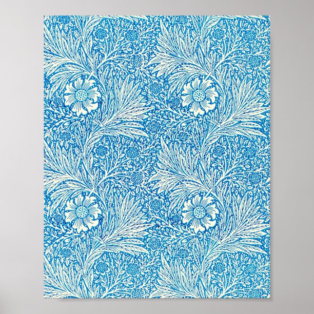Póster Patrón Marigold de William Morris (Frente)