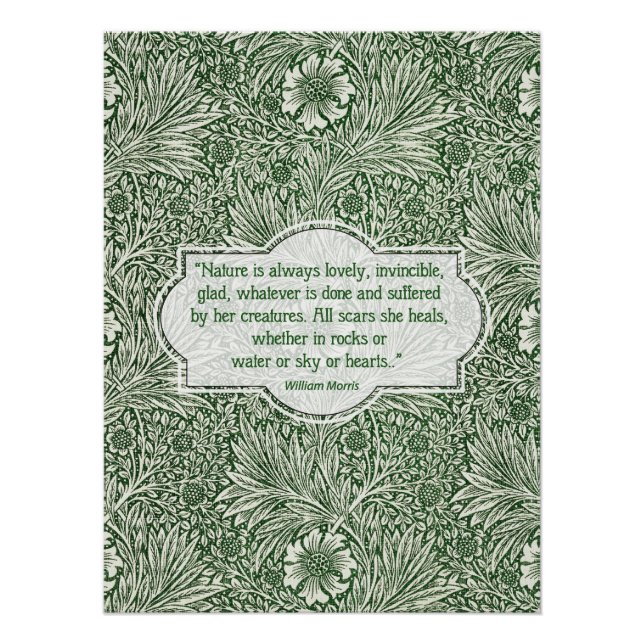 Póster Patrón Marigold - William Morris (Anverso)