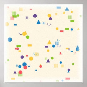 Póster Patrón Memphis - Estampado Geométrico Audaz