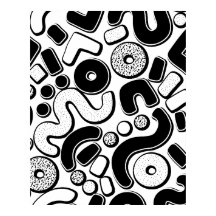 Patrón Memphis perfecto, diseño negro minimalista