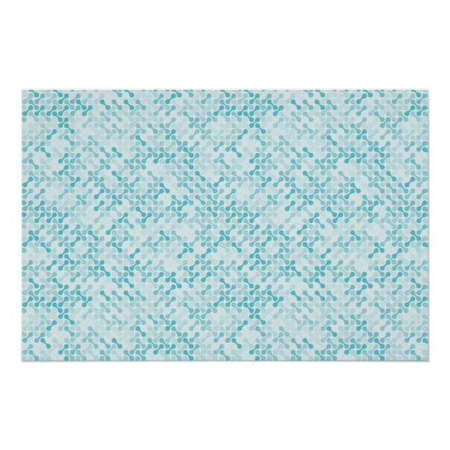 Póster Patrón metabólico azul (Anverso)