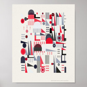 Póster Patrón moderno Bauhaus