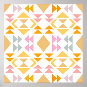 Póster Patrón moderno de diseño de la pila geométrica en