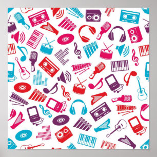 Póster Patrón musical