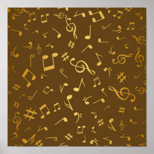 Póster Patrón musical