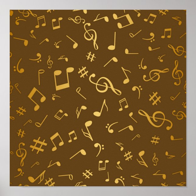 Póster Patrón musical (Frente)