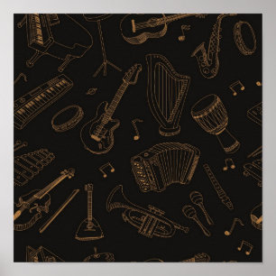Póster Patrón musical