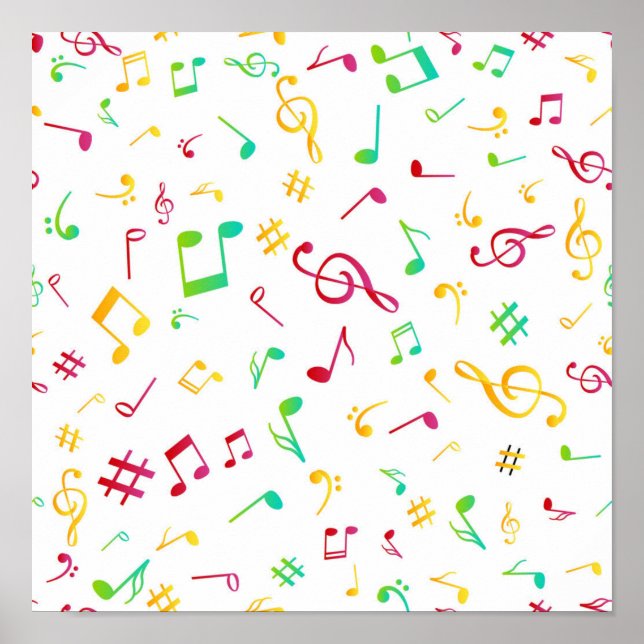 Póster Patrón musical (Frente)