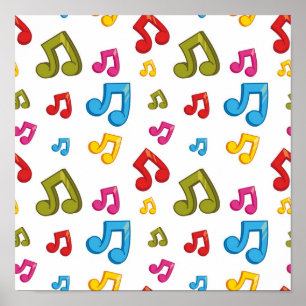 Póster Patrón musical
