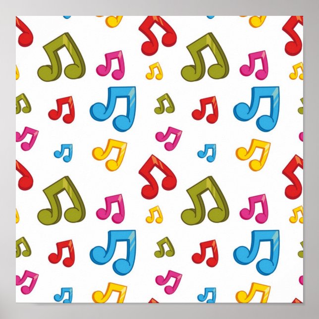 Póster Patrón musical (Frente)