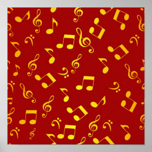 Póster Patrón musical