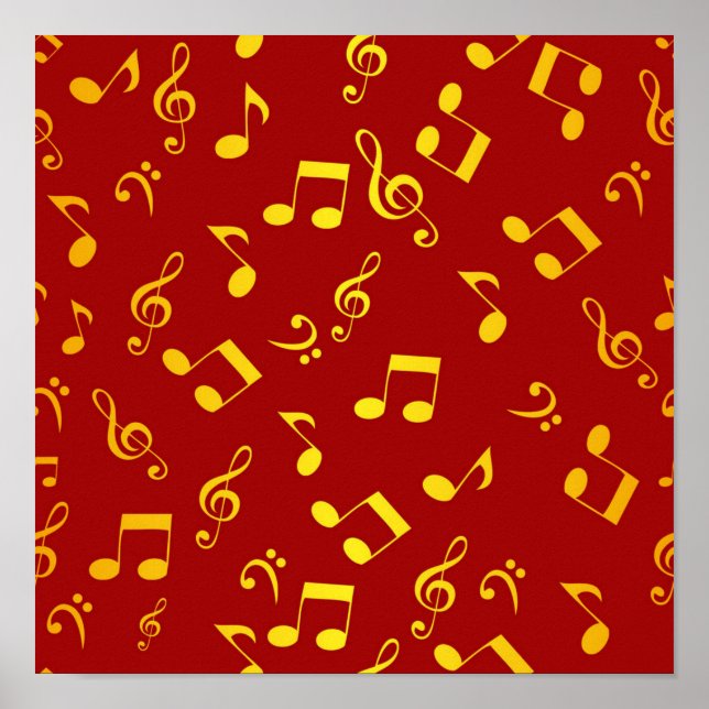 Póster Patrón musical (Frente)