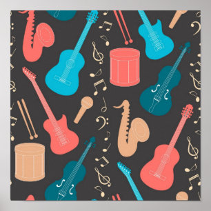 Póster Patrón musical