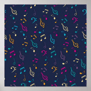 Póster Patrón musical