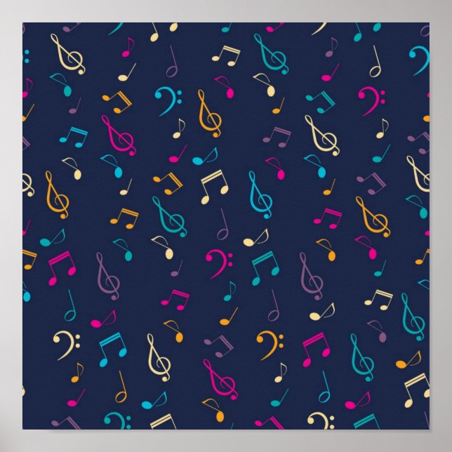 Póster Patrón musical (Frente)