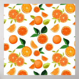 Póster patrón naranja