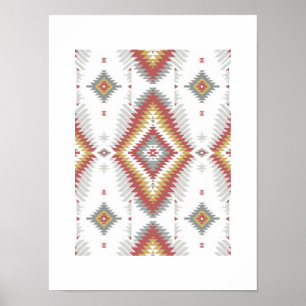 Póster Patrón nativo americano