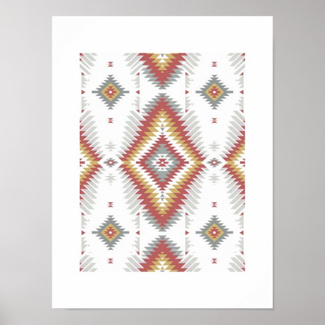 Póster Patrón nativo americano (Frente)