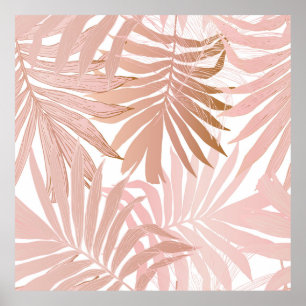 Póster Patrón natural sin fisuras. Tropi abstracto dibuja