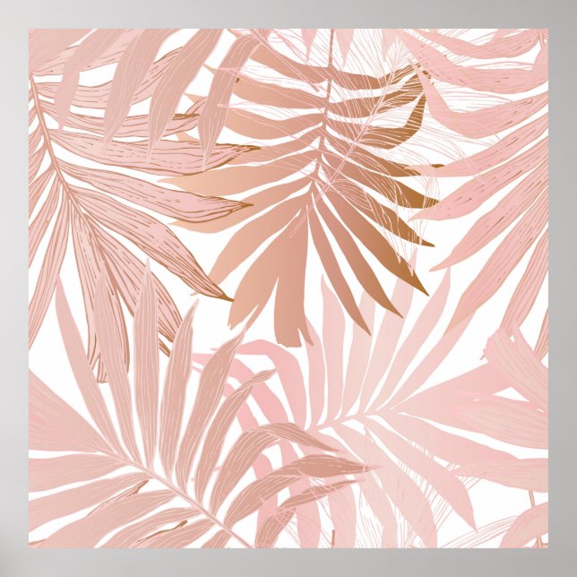 Póster Patrón natural sin fisuras. Tropi abstracto dibuja (Frente)