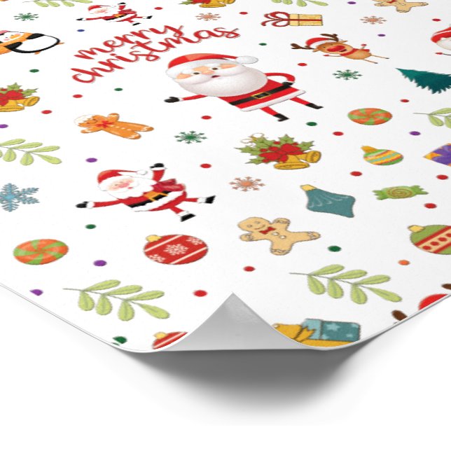 Póster Patrón navideño (Esquina)